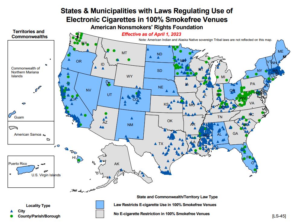 Teens and Vaping in Arizona USA MAP Dashboard